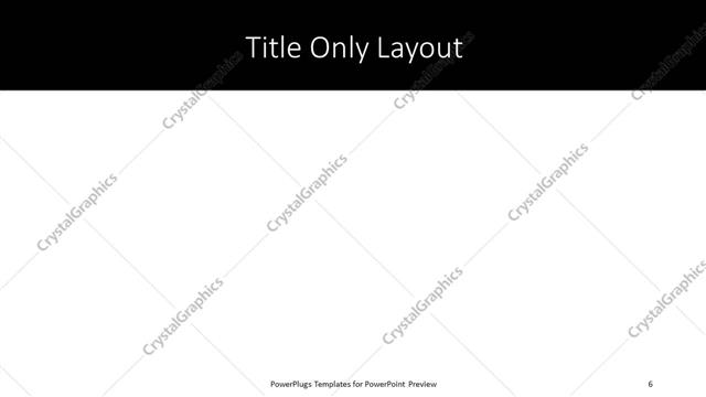 Title Only presentation slide layout