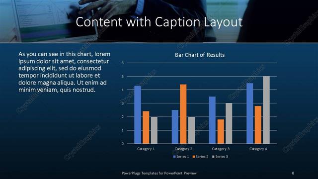 Content with Caption presentation slide layout