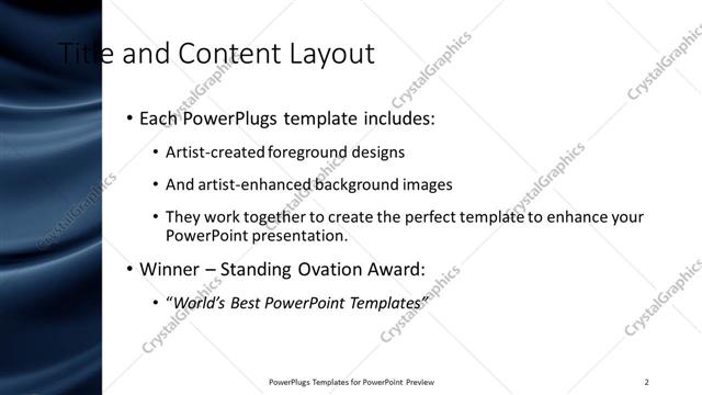 Title and Content presentation slide layout
