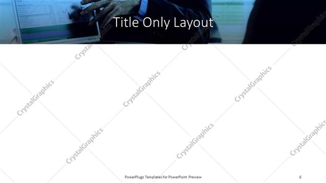 Title Only presentation slide layout