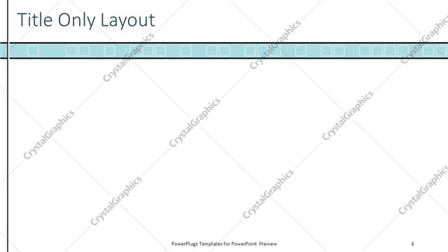 Title Only presentation slide layout