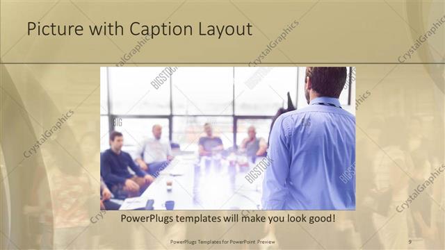Picture with Caption presentation slide layout