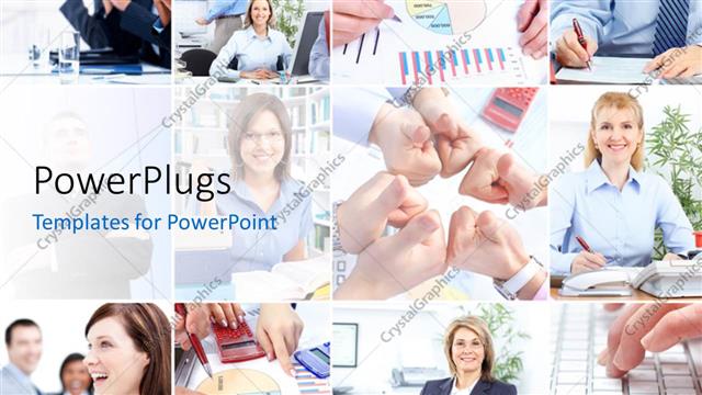  Presentation with professionals - A number of professionals with place for text