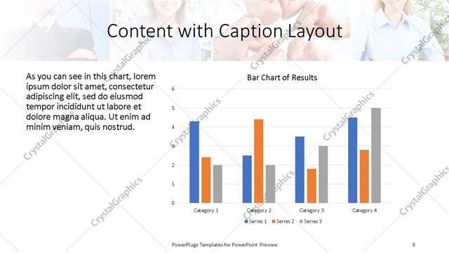 Content with Caption presentation slide layout