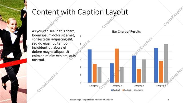 Content with Caption presentation slide layout