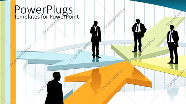  Presentation with professionals - A number of professionals standing on different places