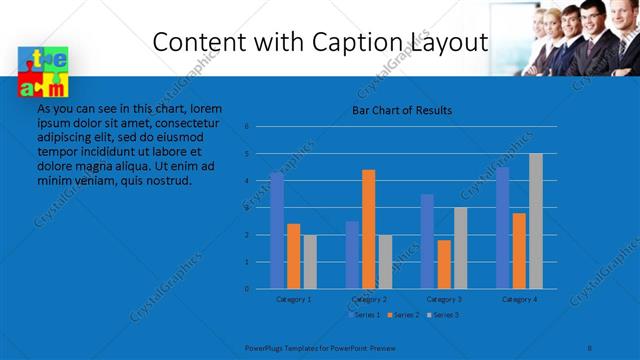Content with Caption presentation slide layout
