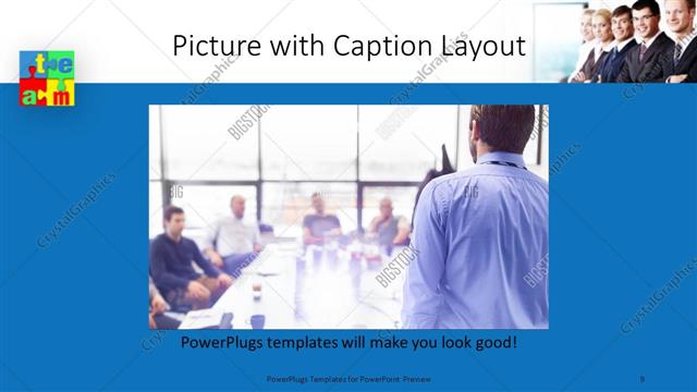 Picture with Caption presentation slide layout