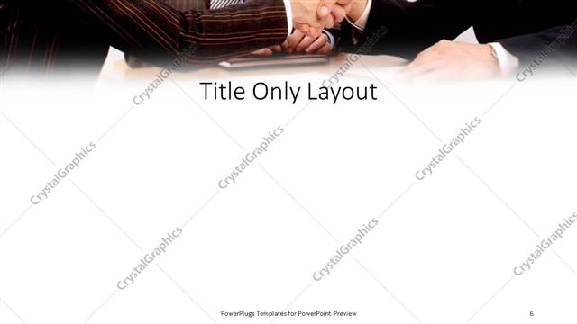 Title Only presentation slide layout