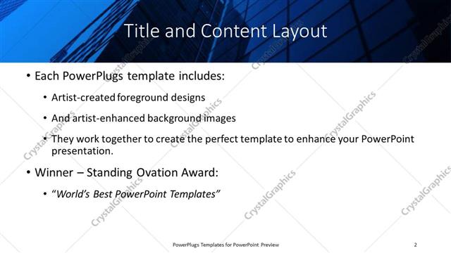 Title and Content presentation slide layout