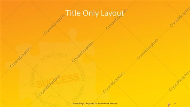 Title Only presentation slide layout