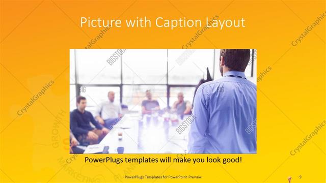 Picture with Caption presentation slide layout