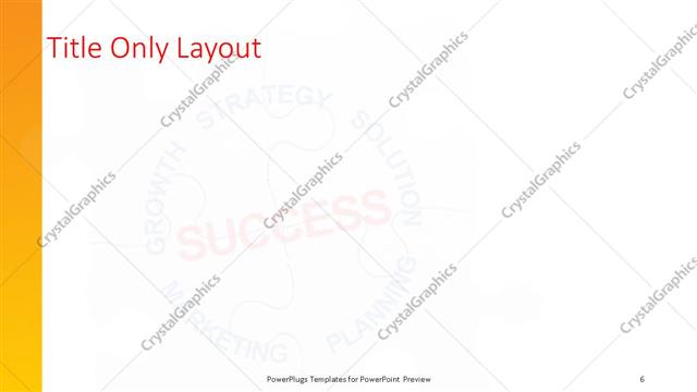 Title Only presentation slide layout