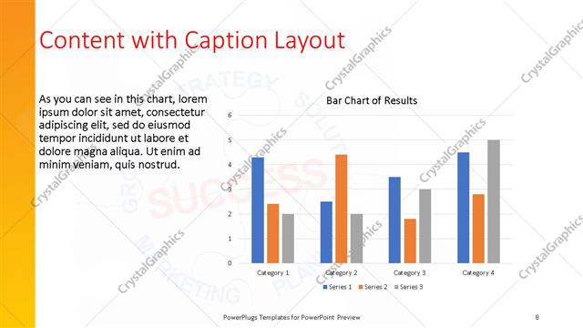 Content with Caption presentation slide layout