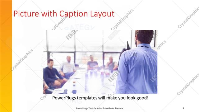 Picture with Caption presentation slide layout