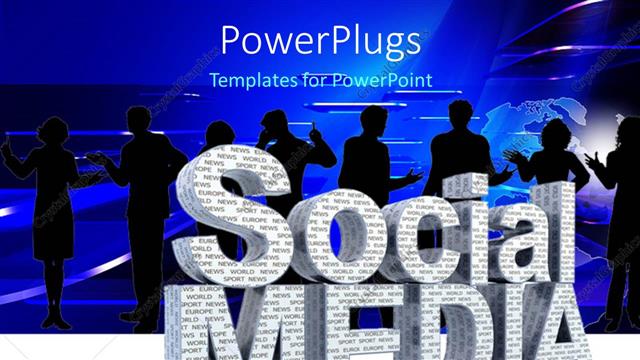  Presentation with media - A number of professionals with the words social media