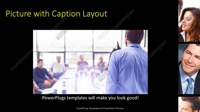 Picture with Caption presentation slide layout