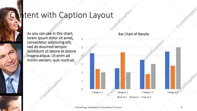 Content with Caption presentation slide layout