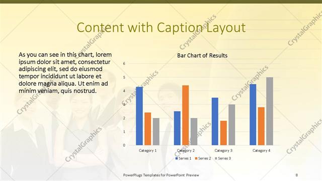 Content with Caption presentation slide layout