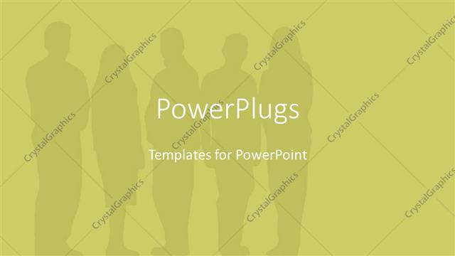  Presentation with corporate - A number of professionals with yellowish background