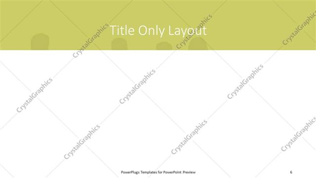 Title Only presentation slide layout