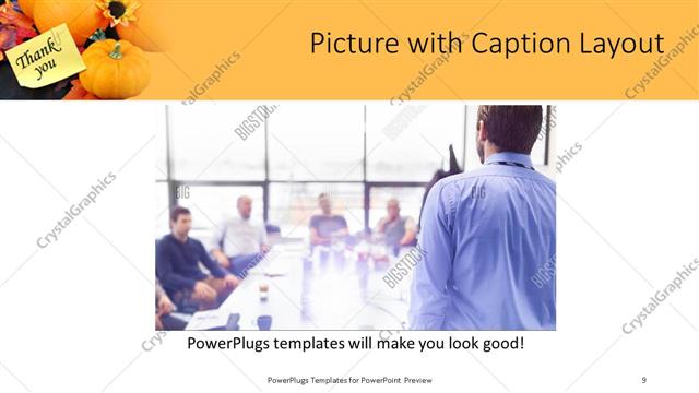Picture with Caption presentation slide layout
