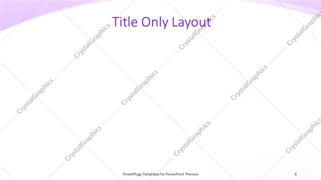 Title Only presentation slide layout