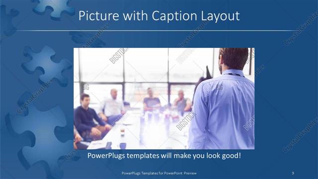 Picture with Caption presentation slide layout