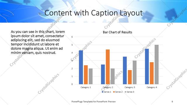Content with Caption presentation slide layout