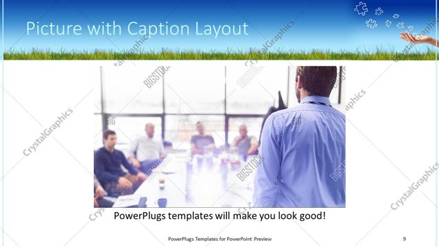 Picture with Caption presentation slide layout