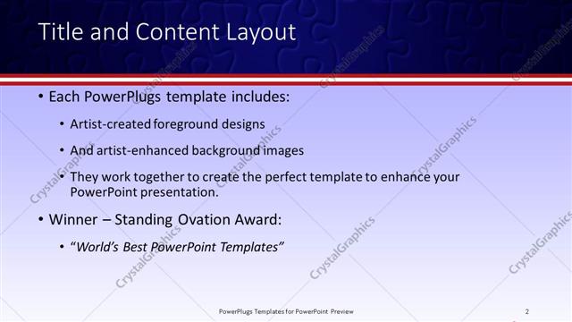 Title and Content presentation slide layout