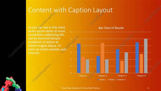 Content with Caption presentation slide layout
