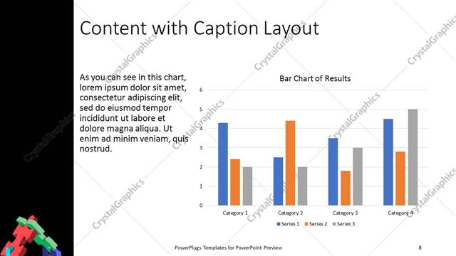 Content with Caption presentation slide layout