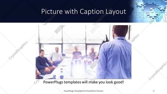 Picture with Caption presentation slide layout
