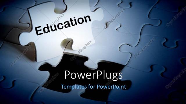  Presentation with puzzle pieces - A number of puzzle pieces with one standing out