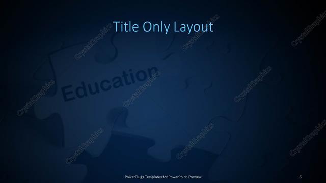 Title Only presentation slide layout