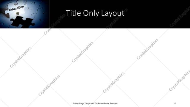 Title Only presentation slide layout
