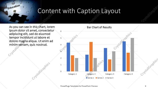 Content with Caption presentation slide layout