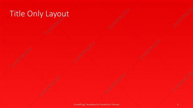 Title Only presentation slide layout