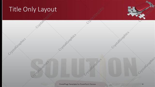 Title Only presentation slide layout