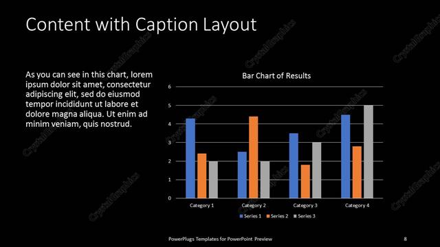 Content with Caption presentation slide layout