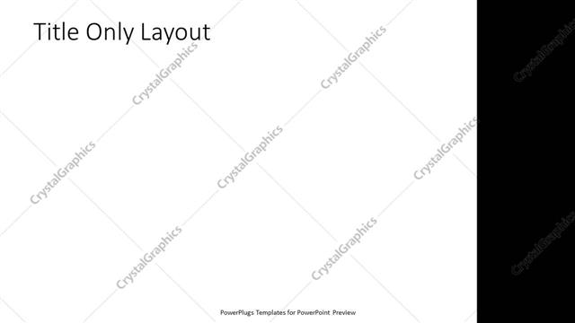 Title Only presentation slide layout