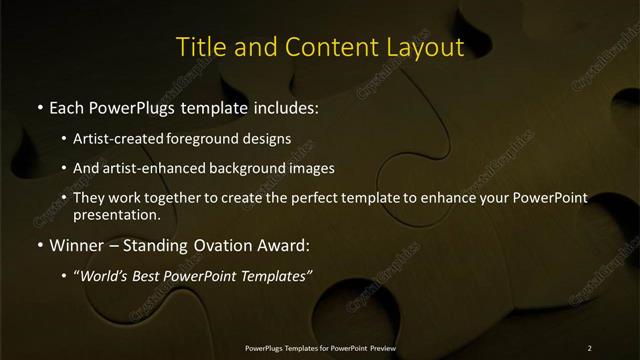 Title and Content presentation slide layout