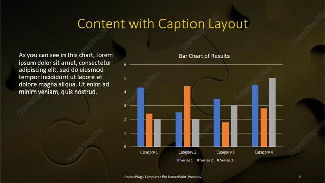 Content with Caption presentation slide layout