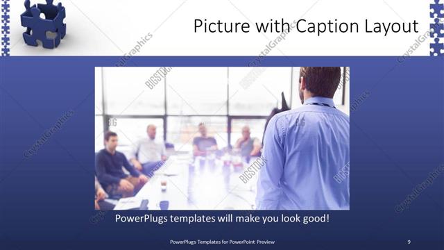 Picture with Caption presentation slide layout