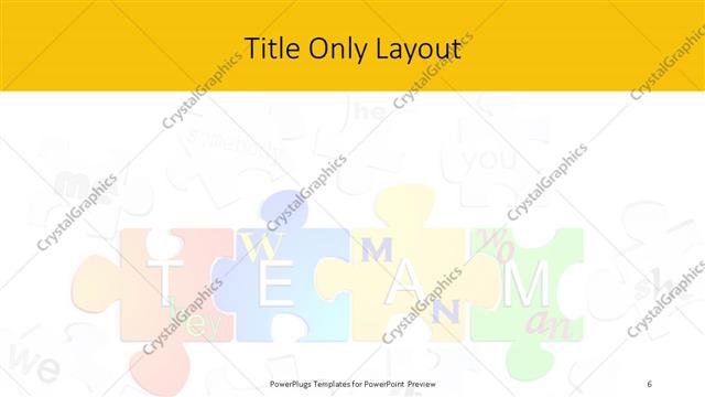 Title Only presentation slide layout