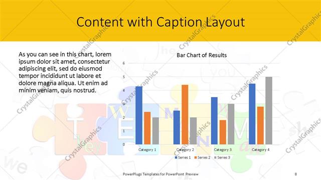 Content with Caption presentation slide layout
