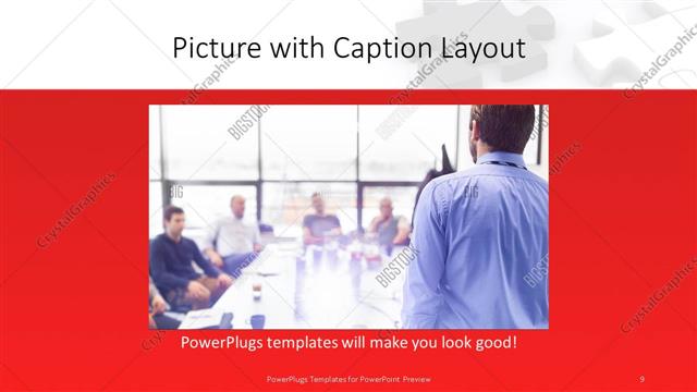 Picture with Caption presentation slide layout