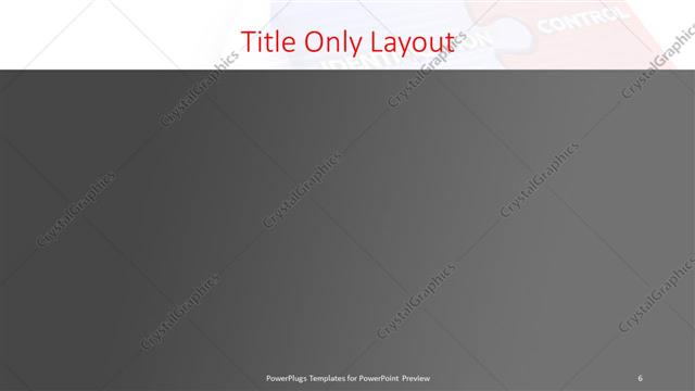 Title Only presentation slide layout