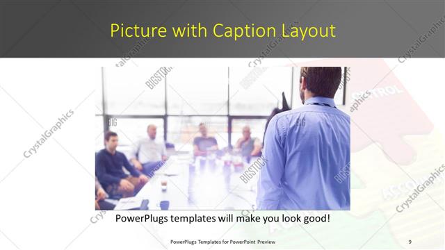 Picture with Caption presentation slide layout